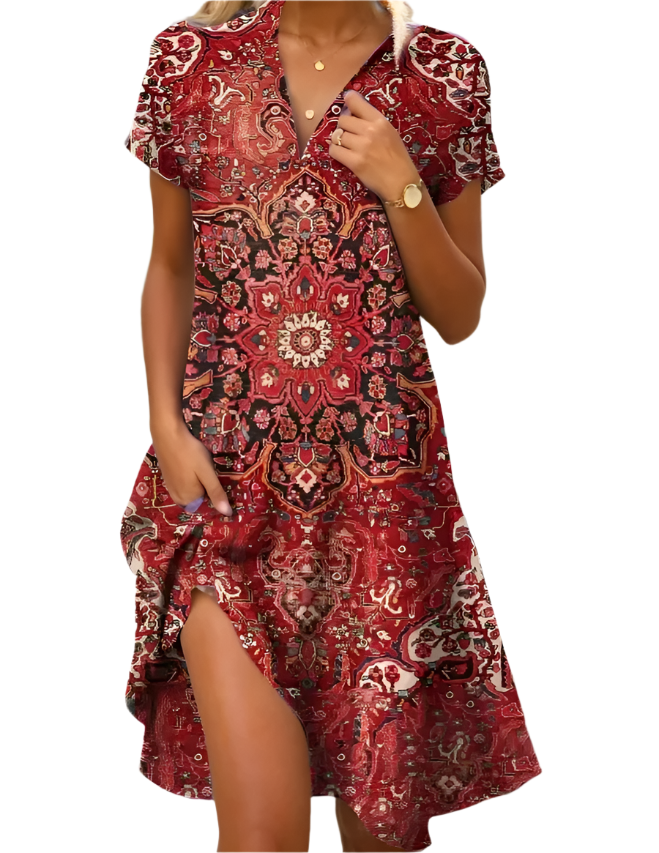 Timeless Floral Print Dress for Vintage-Inspired Elegance – Emily