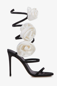 Eco-Friendly Satin High Heels with Twisted Design – Sophia