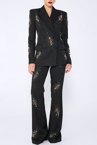 Two-Piece Suit with Sparkling Diamante Details – Emily