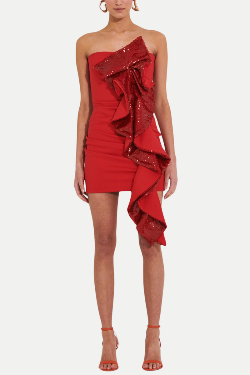 Sparkling Sequin Mini Dress for Evening Wear – Sophia
