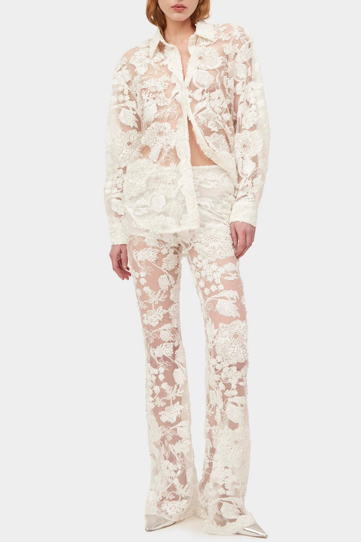 Elegant Floral Dress with Sophisticated Mesh Details – Emma