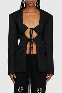 Fashionable Women’s Blazer with Statement Cutout Design – Isabella