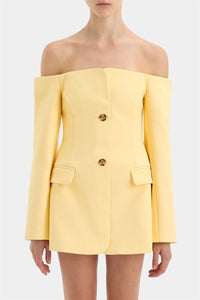 Off-Shoulder Blazer Dress for Chic Occasions – Sophia