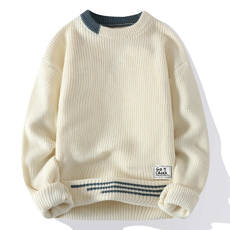 Stylish Textured Knit Sweater for Men – Brandon