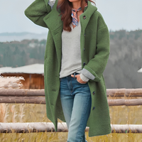 Elegant Hooded Wool Jacket – Classic & Cozy for All Seasons – Olivia