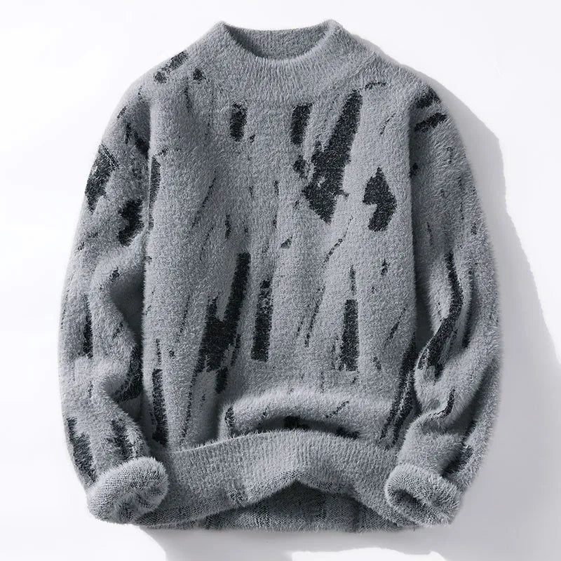 Artistic Patterned Sweater for Men’s Statement Style – Daniel