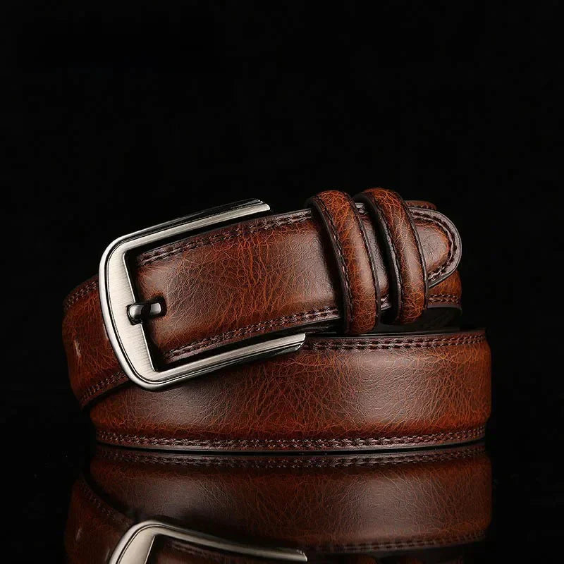 Durable Full-Grain Cowhide Belt for Classic Elegance