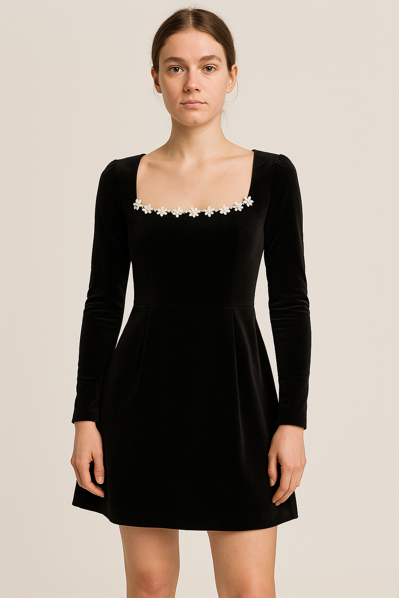 Elegant Black Cocktail Dress for Special Occasions – Amelia