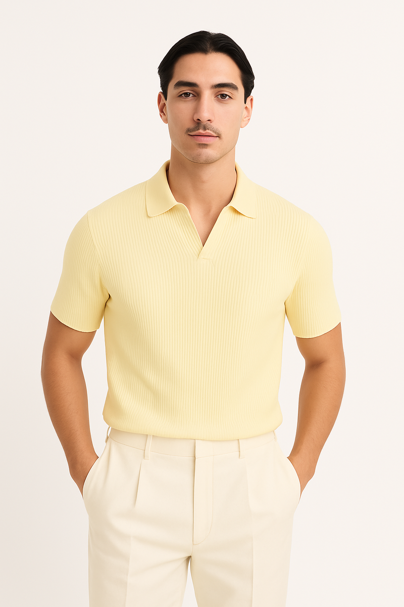 Basic V-Neck Polo for Men – Enea