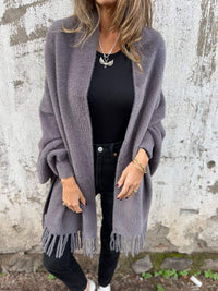 Warm Knitted Loose Shawl for Winter Comfort – Emma