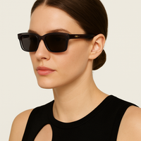 Bold Square Frame Sunglasses with Full UV Protection – Brivon