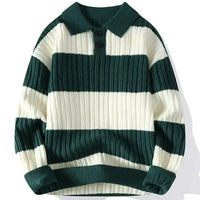 Striped Business-Casual Polo Shirt for Polished Look – James