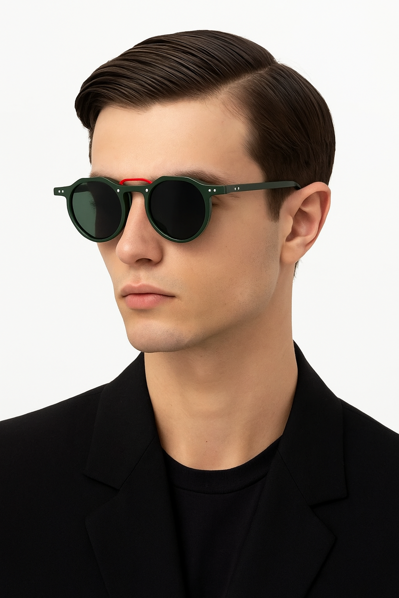 Trendy Circular Sunglasses with UV400 Sun Protection – Madison