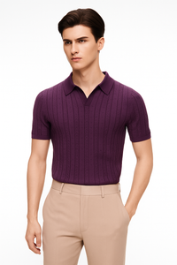 Comfortable Knitted Polo Shirt for Everyday Style – Oliver