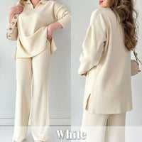 Women's Casual Two-Piece Knit Outfit for Daily Wear – Sophia