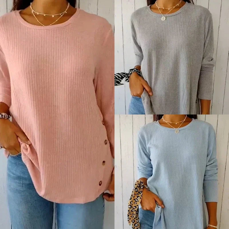 Casual Long Sleeve T-Shirt for Everyday Wear – Olivia