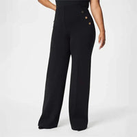 Plus Size High-Waisted Wide-Leg Pants for Flattering Fit – Sophia