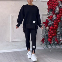 Relaxed Fit Sweatshirt and Leggings Set for Active Women – Emily