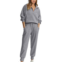 Comfy Two-Piece Lounge Set with Long Sleeves – Emily