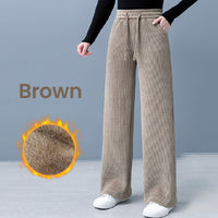 Ultra-Cozy Wide-Leg Fleece Lounge Pants for Women – Sophia