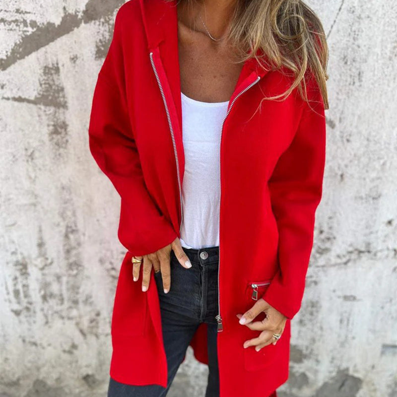 All-Season Zip-Up Hoodie Jacket for Women – Emily