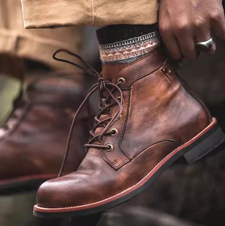 Stylish Leather Ankle Boots for Men – Jack