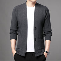 Classic Knit Button-Up Cardigan for Fall Layering – Ethan