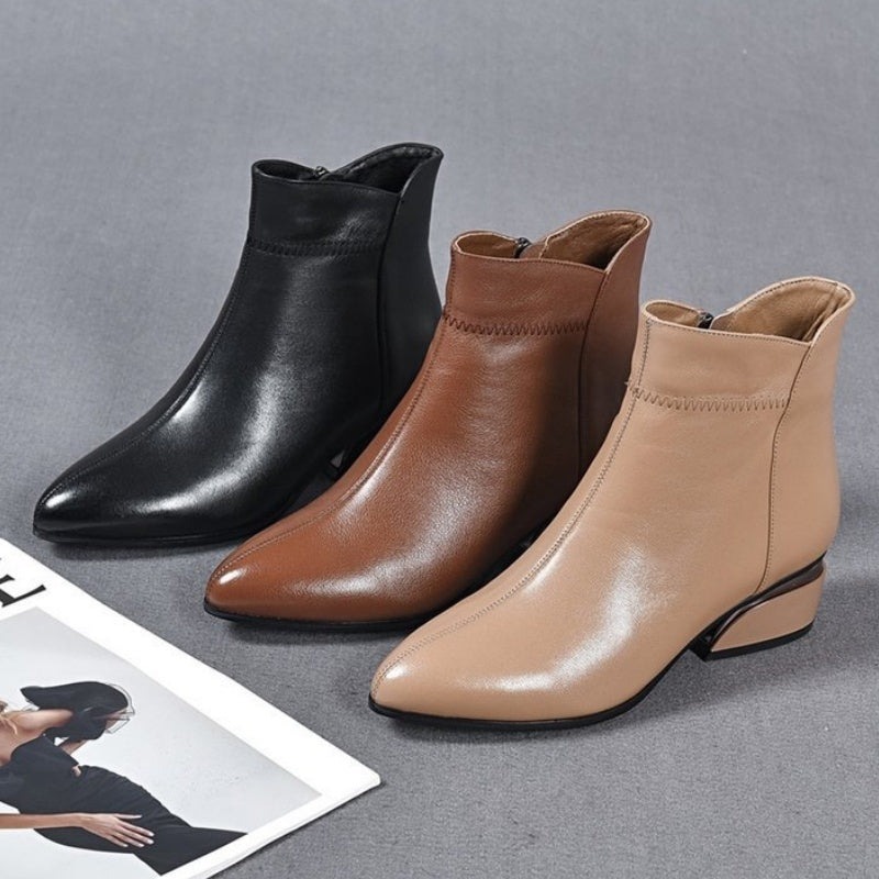 Stylish Western Ankle Boots for Women – Amelia