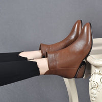 Stylish Western Ankle Boots for Women – Amelia