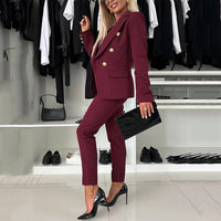 Elegant Women's Business Suit Set for Professional Occasions – Emily