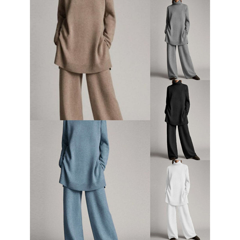 Cozy Two-Piece Knitwear Set for Casual Elegance – Sophia