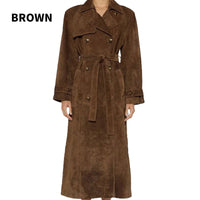 Elegant Waist-Tied Long Coat for Cozy Warmth – Emma