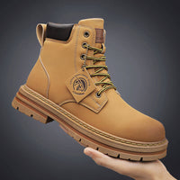 Durable Vintage Leather Boots for Rugged Comfort - Ethan