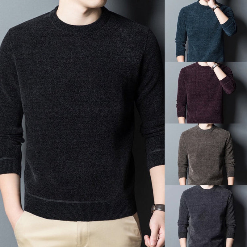 Business Casual Round Neck Sweater, Cozy & Stylish – Emily