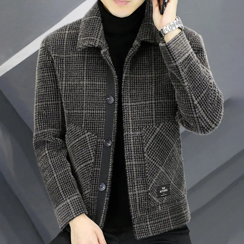 Timeless Plaid Button-Up Jacket for Ultimate Comfort – Ethan
