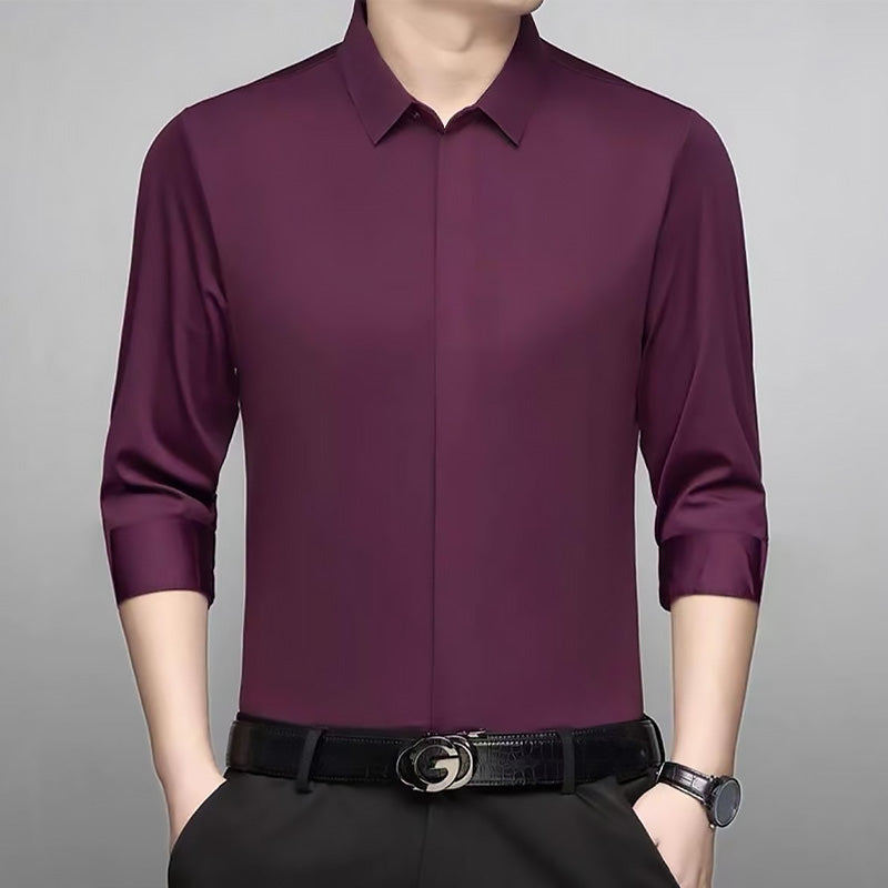Fitted Stylish Long-Sleeve Shirt for Men – Ethan