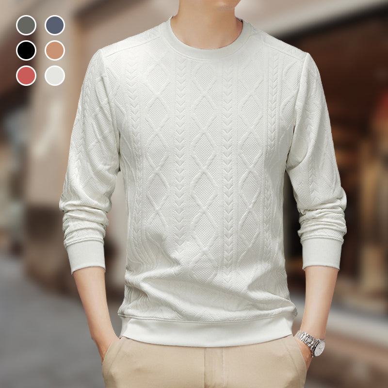 Relaxed Round Neck Top for Men’s Everyday Style – Liam