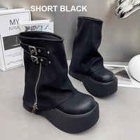 Vintage-Inspired Thick Sole Padded Boots for Winter – Emma