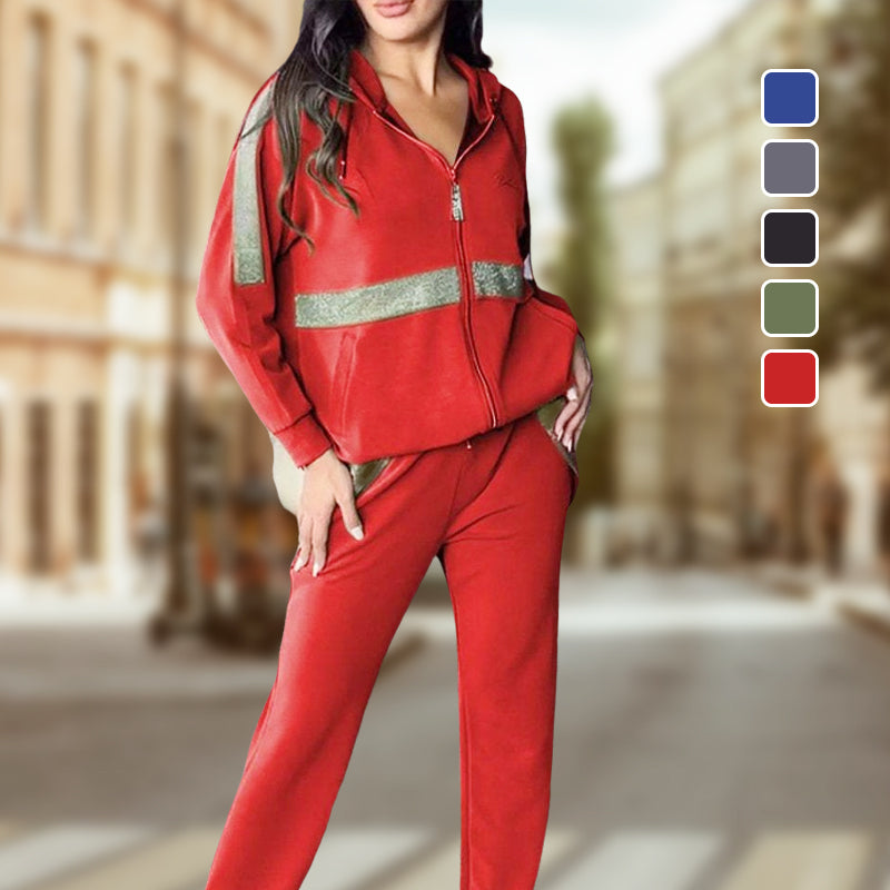 Casual Two-Piece Set with Hoodie and Pants – Emma