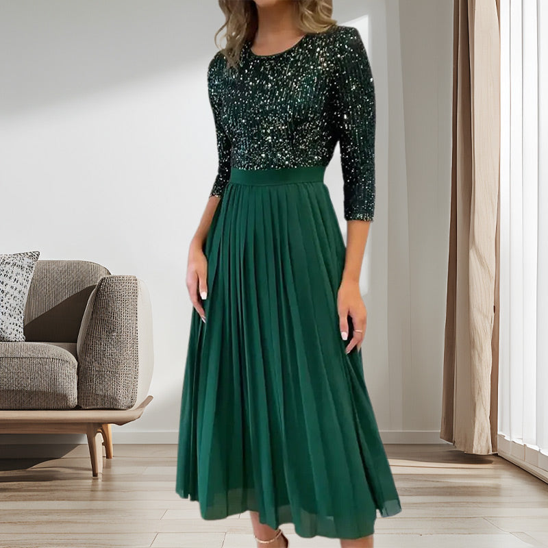 Glamorous Party Dress with Eye-Catching Sequins - Emily
