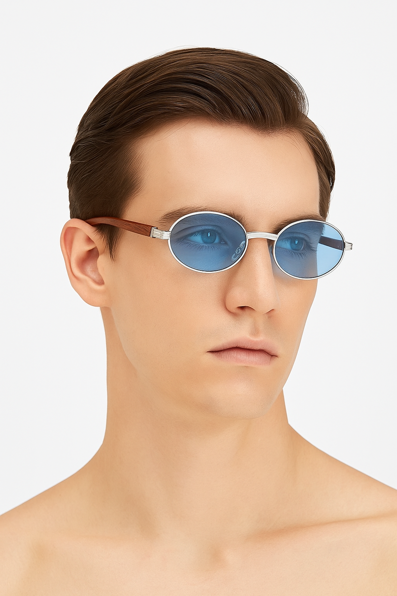 Retro-Inspired Vintage Oval Sunglasses for Timeless Style – James